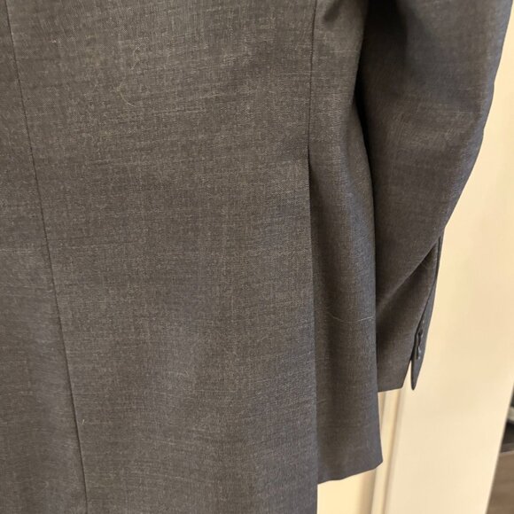 SALE! BURBERRY London Vintage Wool Blazer Black Classic Buttons Size 42R - Picture 5 of 15